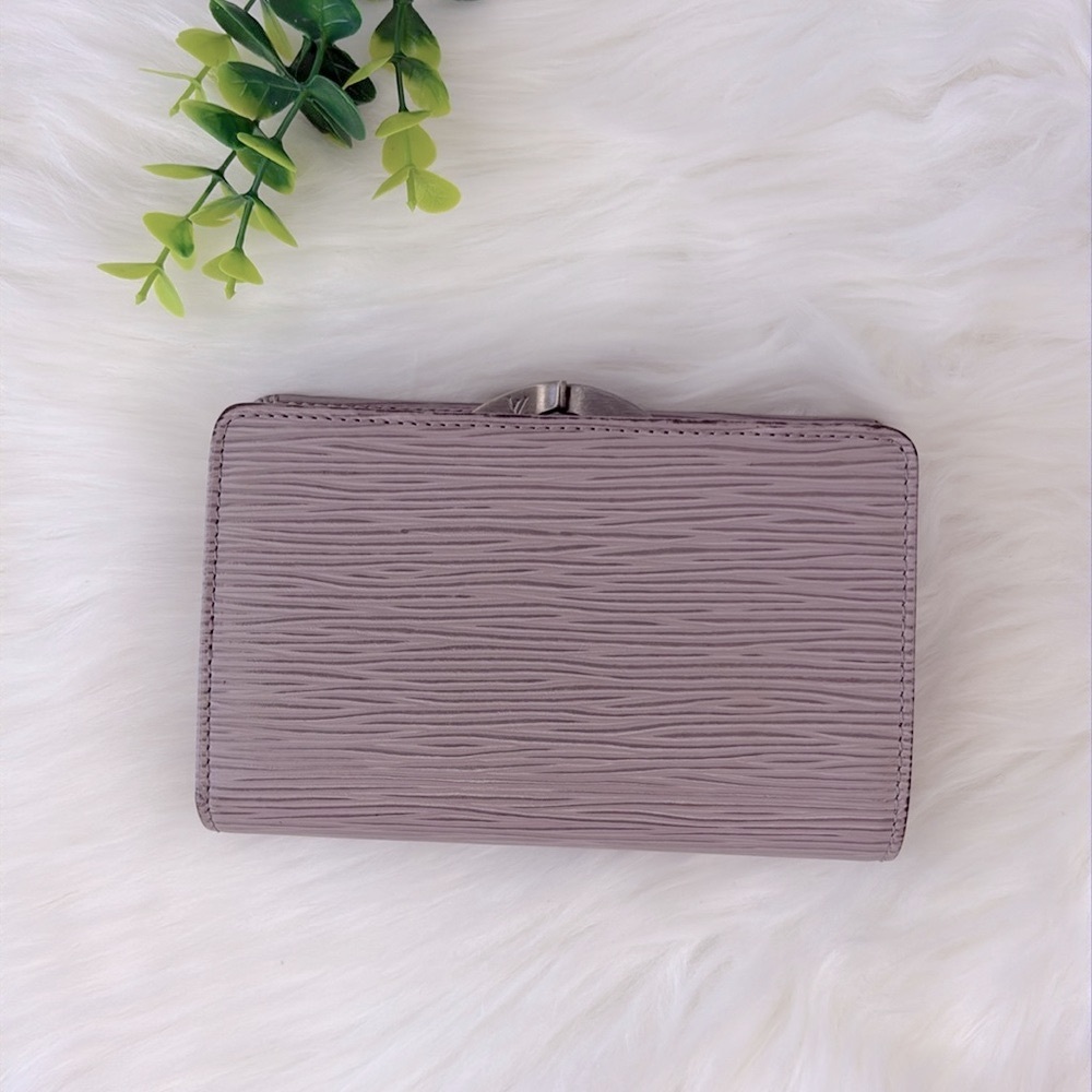 Louis Vuitton Grey/Taupe Textured Epi Leather Wallet - Picture 3 of 14